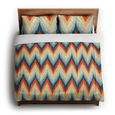 Firekaat Blue & Orange in King (104" x 88") Size