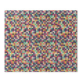 Pixel Mosaic Multicolor Midtone in King (104" x 88") Size