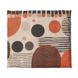 Charl Orange & Taupe in King (104" x 88") Size
