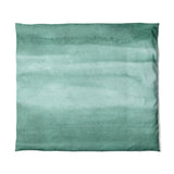 Jacinda Watercolor Teal Ombre in King (104" x 88") Size