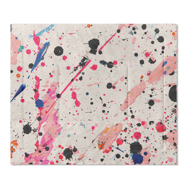 Kayla Paint Splatter in King (104" x 88") Size