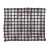 Wallace Plaid Navy & Red in King (104" x 88") Size