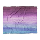 Imogen Watercolor Blue & Purple Ombre in King (104" x 88") Size