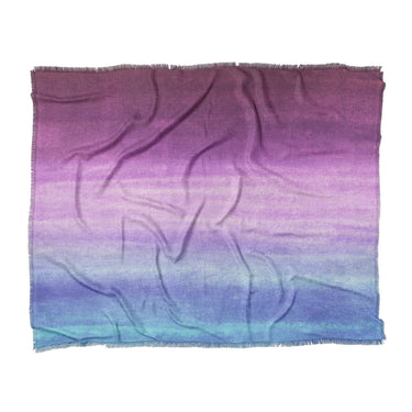 Imogen Watercolor Blue & Purple Ombre in King (104" x 88") Size