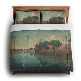 Taj Mahal Twilight by Charles Bartlett in King (104" x 88") Size