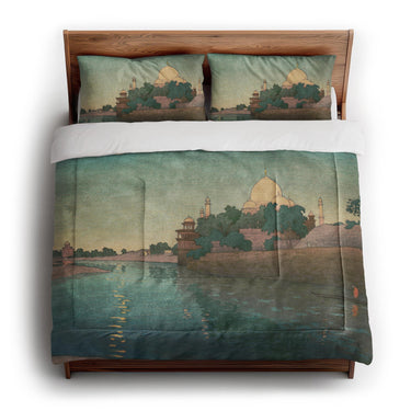 Taj Mahal Twilight by Charles Bartlett in King (104" x 88") Size