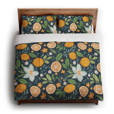 Lemon and Sage in King (104" x 88") Size