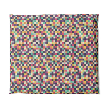 Pixel Mosaic Multicolor Midtone in King (104" x 88") Size