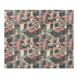 Harmon Surreal Check Blue & Pink in King (104" x 88") Size