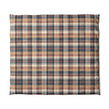 MacPherson Plaid Navy & Gold in King (104" x 88") Size