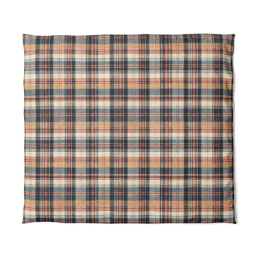 MacPherson Plaid Navy & Gold in King (104" x 88") Size