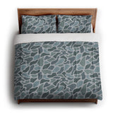 Duck Camo Blue in King (104" x 88") Size