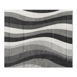 Sinuous Grey Monochrome in King (104" x 88") Size