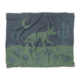 Desert Coyote Midnight Blue & Sage Green in King (104" x 88") Size