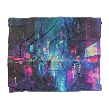 Dystopia Cityscape in King (104" x 88") Size