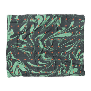 Acid Burn Teal & Orange in King (104" x 88") Size
