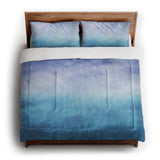 Micah Watercolor Blue & Teal in King (104" x 88") Size