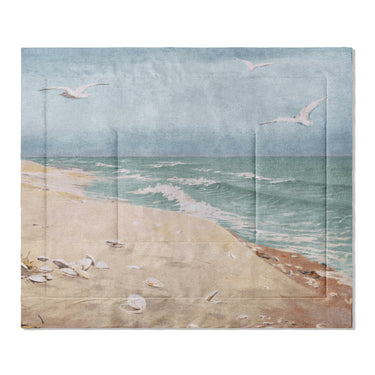 On the Beach by Fidelia Bridges in King (104" x 88") Size