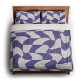 Twyla Checkered Periwinkle in King (104" x 88") Size