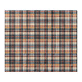 MacPherson Plaid Navy & Gold in King (104" x 88") Size