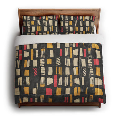Milo Black Red & Yellow in King (104" x 88") Size