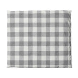 Buffalo Plaid Light Grey in King (104" x 88") Size