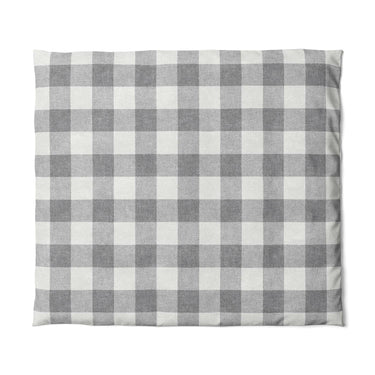 Buffalo Plaid Light Grey in King (104" x 88") Size