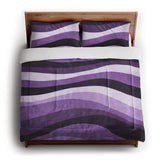 Sinuous Purple Monochrome in King (104" x 88") Size