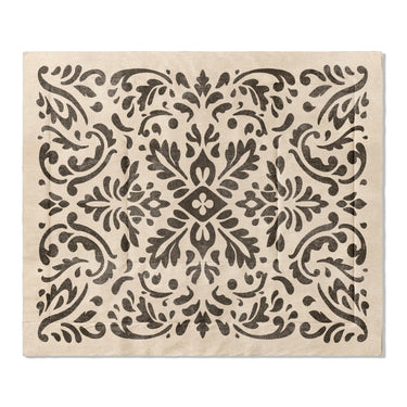 Floranna Ivory & Black in King (104" x 88") Size