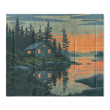 Adirondack Lakeside Cabin in King (104" x 88") Size
