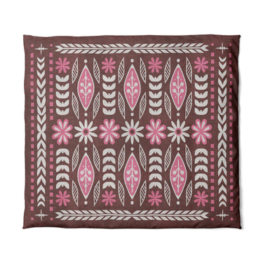 Topanga Burgundy & Pink in King (104" x 88") Size
