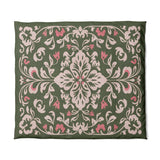 Annette Green & Coral in King (104" x 88") Size