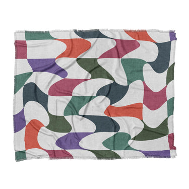 Twyla Checkered Multicolor in King (104" x 88") Size