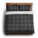Buffalo Plaid Charcoal Black in King (104" x 88") Size
