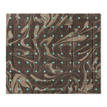 Acid Burn Brown & Carolina Blue in King (104" x 88") Size