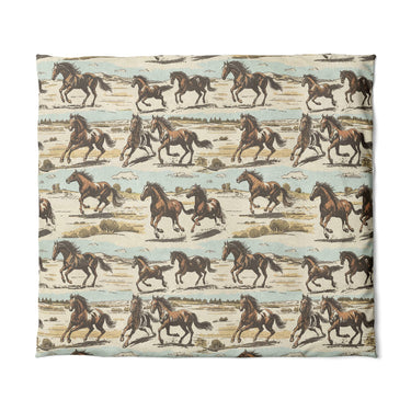 Wild Horses in King (104" x 88") Size