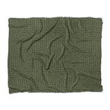 Terra Olive Green in King (104" x 88") Size