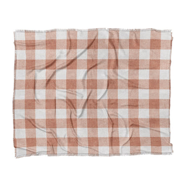 Buffalo Plaid Light Terracotta in King (104" x 88") Size