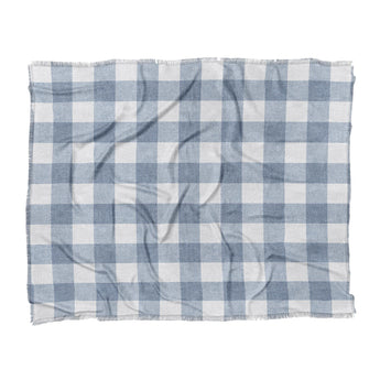 Buffalo Plaid Steel Blue in King (104" x 88") Size