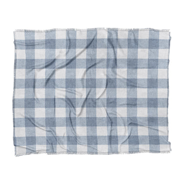 Buffalo Plaid Steel Blue in King (104" x 88") Size