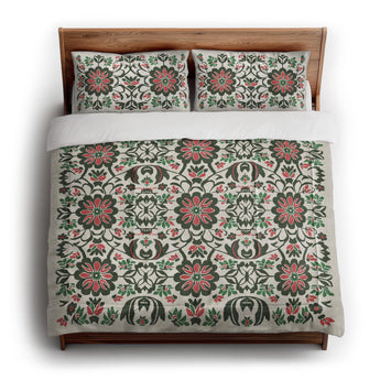 Georgiana Green & Deep Cerise in King (104" x 88") Size
