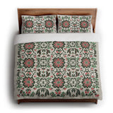 Georgiana Green & Deep Cerise in King (104" x 88") Size