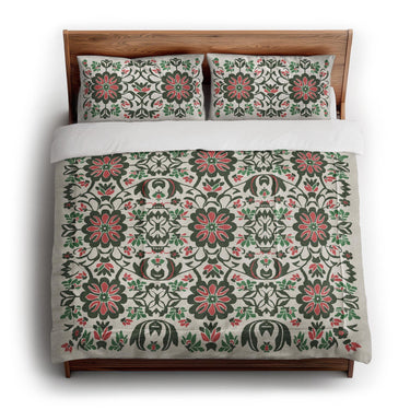 Georgiana Green & Deep Cerise in King (104" x 88") Size