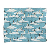 Arctic Penguins in King (104" x 88") Size