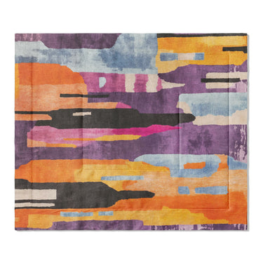 Raheem Orange & Purple in King (104" x 88") Size