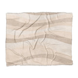 Sinuous Ivory Monochrome in King (104" x 88") Size