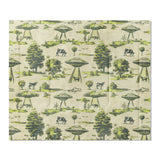 UFO Cow Abduction Toile in King (104" x 88") Size