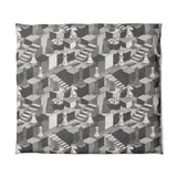 Harmon Surreal Chess Black & White in King (104" x 88") Size