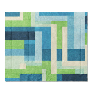Henry Blue & Green in King (104" x 88") Size