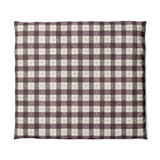 Wallace Plaid Maroon & Gold in King (104" x 88") Size